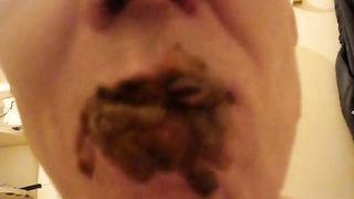 Eating up my own shit a good scat meal