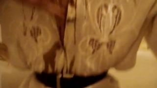 A hot brown shower of my own scat