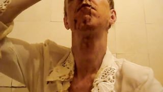 A hot brown shower of my own scat