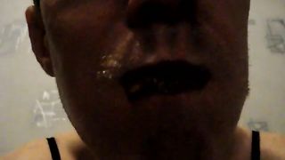 Having shit for dinner