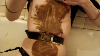 Rubbing my belly with shit part 2