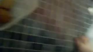 Amateur scat video chick pooping in a bucket and eating it