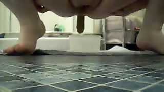 amateur pooping in a bucket and eating it