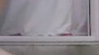 Fat chick pissing outside infront of the camera