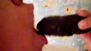 Nasty amateur scat sucking my shit and licking it