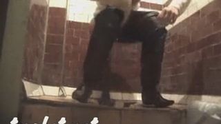 Public toilet pooping