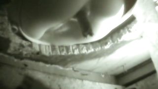 Girl pooping squeezing out a long turd