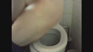 Toilet pooping session amateur shitting in the toilet