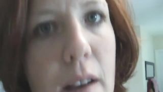 Sexy mom pissing on the floor