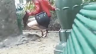 Public street pissing