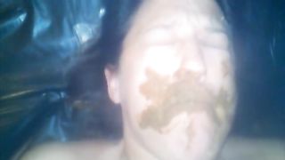 Amateur eating scat swallowing shit tube