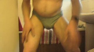 My wee wee pooping session shitting in his pants