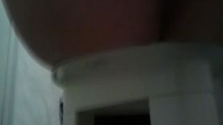 Amateur pooping in the bathroom