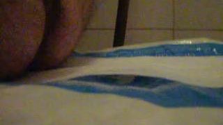 Big poop coming out of the butt