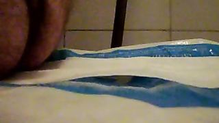 Big poop coming out of the butt