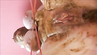 bondage scat milf covered in shit