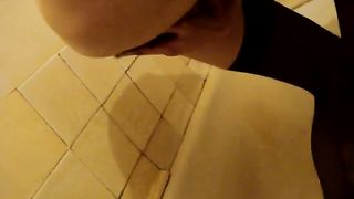 dirty anal games in the bathroom