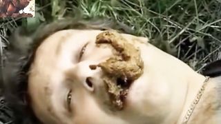 Smelly poop in his mouth amateur scat girl in his face