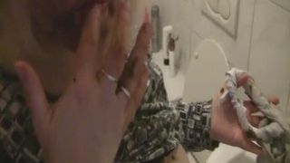 bbw granny scat eating her own piss and poop