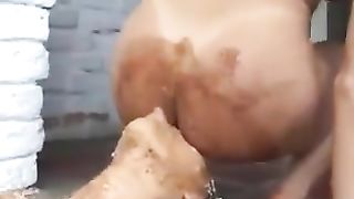 scat farm lesbian girls pooping pissing porn