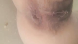 Girl pooping in the water shit floating everywhere