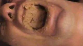 scat domination making the slave eat the shit