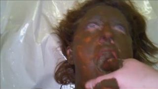 shit on her face and poop in her mouth amateur hardcore scat tu