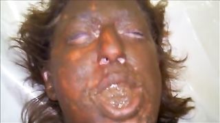 shit on her face and poop in her mouth amateur hardcore scat tu