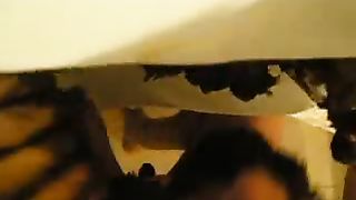 a real shit eater pooping on the toilet and smearing it over hi