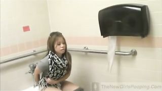Mix of girls pooping