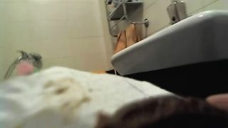 She's pooping for us