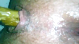 Long turd in close up