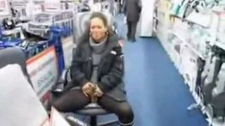 public pee in a store