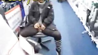 public pee in a store