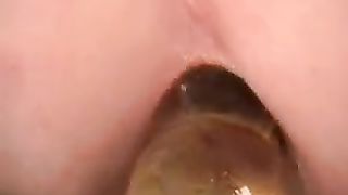 Fingering her nasty asshole