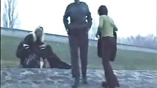 Pooping in the middle of the street