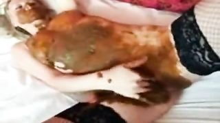 Masturbating with scat