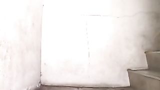 Shitting in an abandoned building