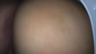 Girl let out big turd