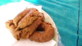 Pile of shit on a white napkin