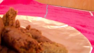 Creamy poop in close up