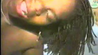 Ebony girl smearing poop