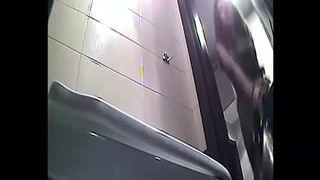 Puking in a public bathroom