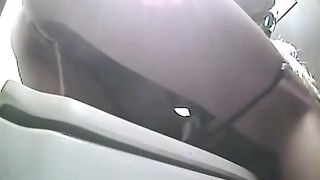 Puking in a public bathroom