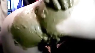 Fingering her nasty asshole