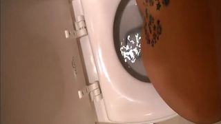 Mix of the same girl pooping