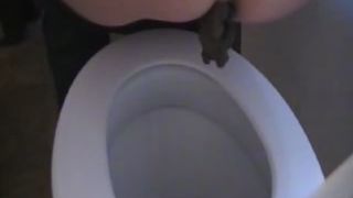 Tiny shit in the toilet