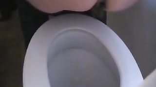 Tiny shit in the toilet