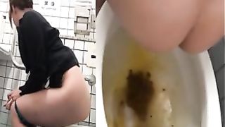 Diarheea in a public bathroom
