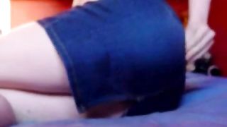 Poop in her white panties